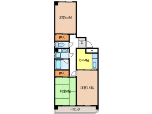 マンション城南の物件間取画像